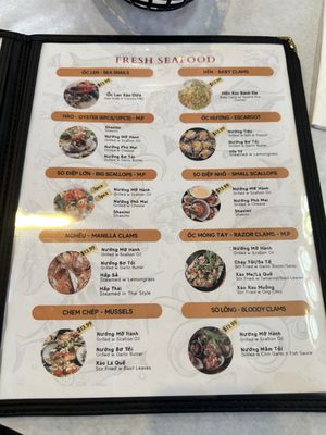 Tràm Chim Live King Crab Menu